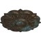 Ekena Millwork Deria Ceiling Medallion (Fits Canopies up to 6"), 20 1/4"OD x 1 1/2"P, Bronze Blue Patina CM20DRBBS - alternate 3
